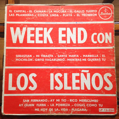 Portada del disco Week End con Los Isleños.