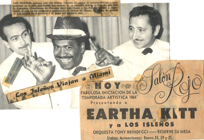 El Trío Los Isleños durante una gira en Miami.